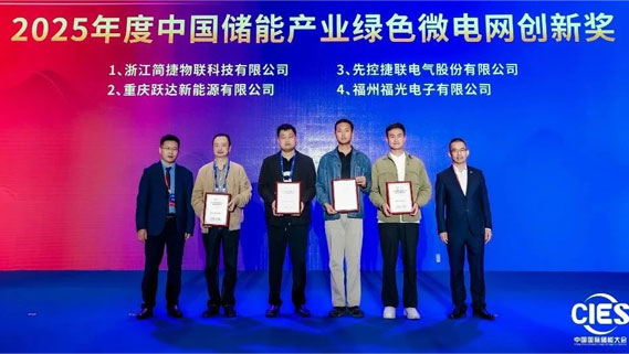 展会进行时丨福光荣获2025年度中国储能产业绿色微电网创新奖